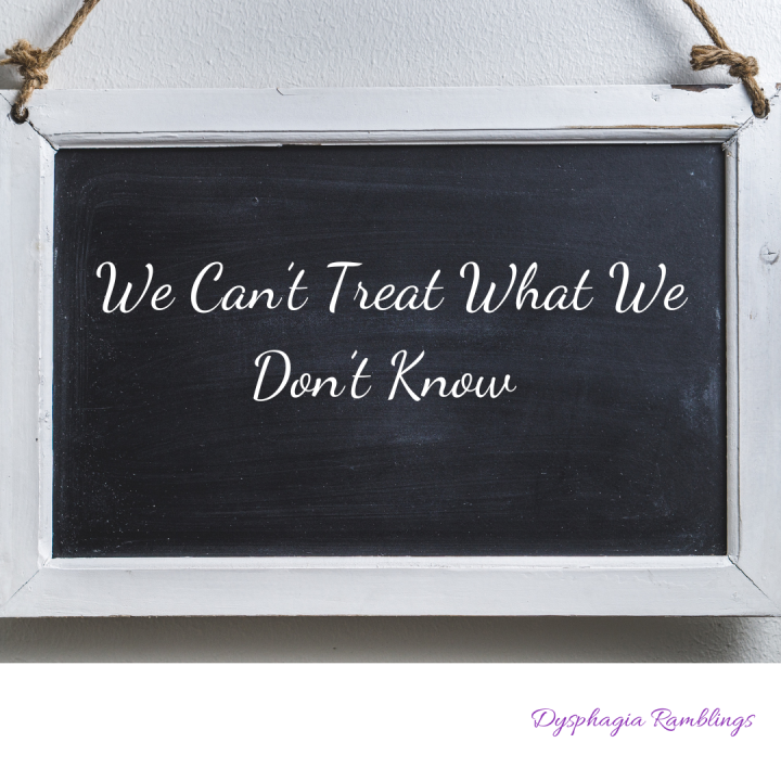 We Can’t Treat What We Don’t Know